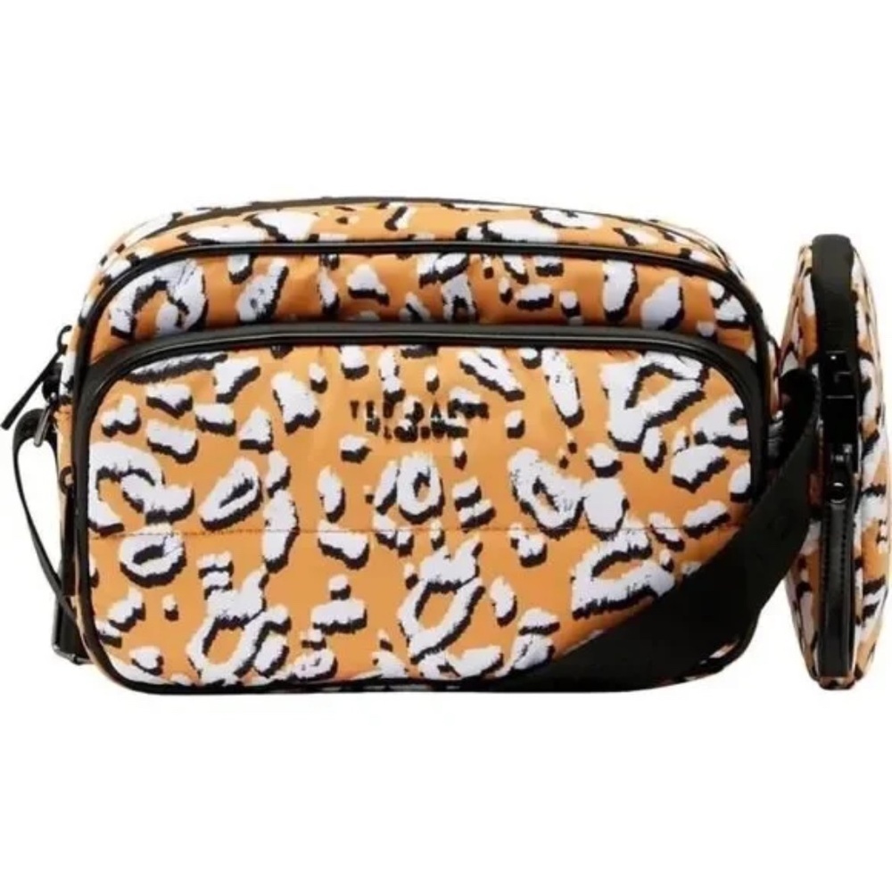 Ted Baker London Leopard Detail Puffer Belt Bag & Camera Phone Pouch New NWT